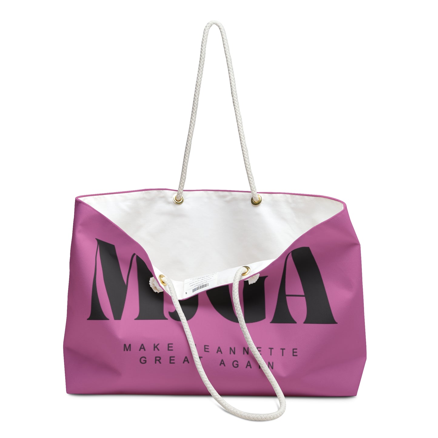 MJGA Pink Weekender Bag - Make Jeannette Great Again Travel Tote