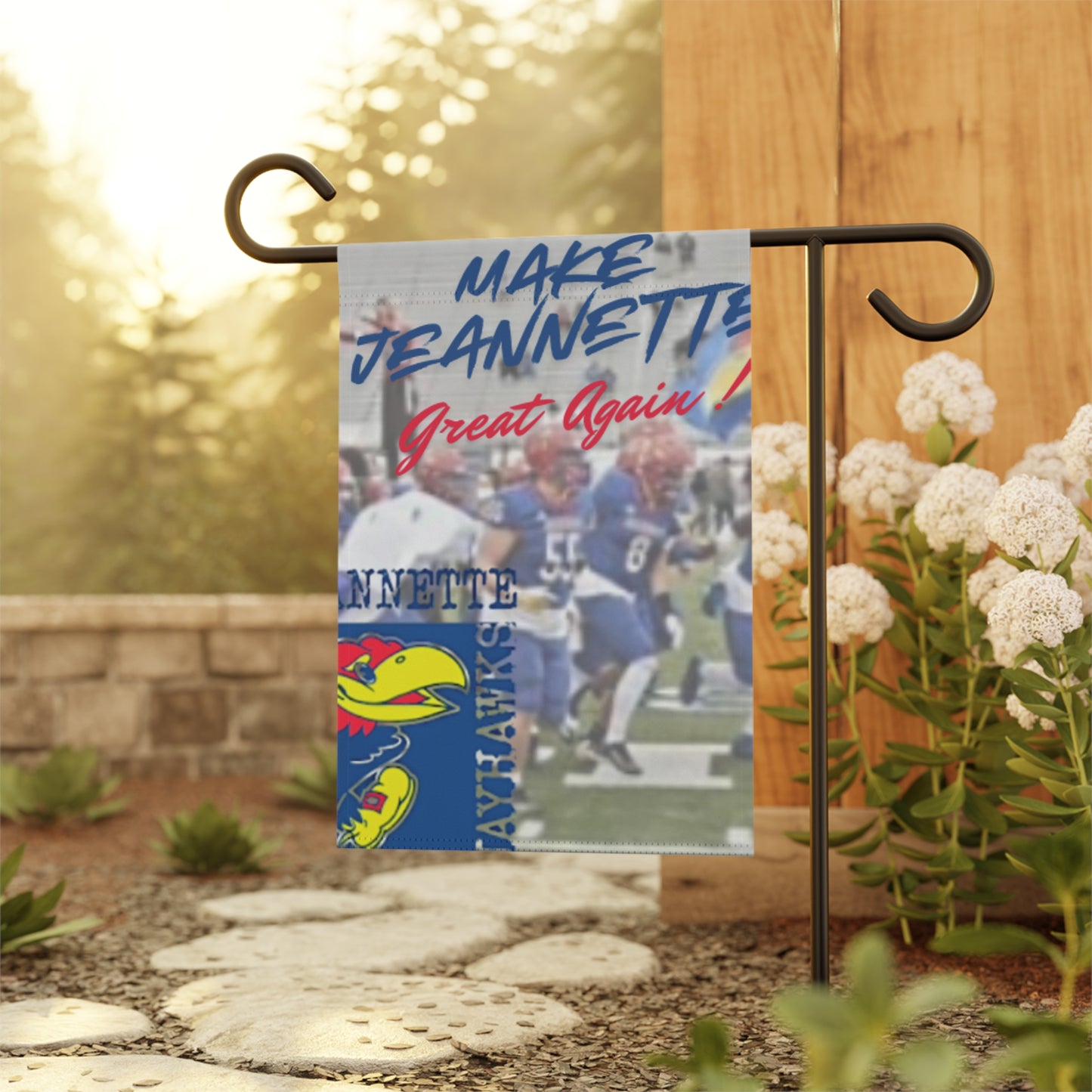 Make Jeannette Great Again Garden Banner - Sporty Outdoor Décor