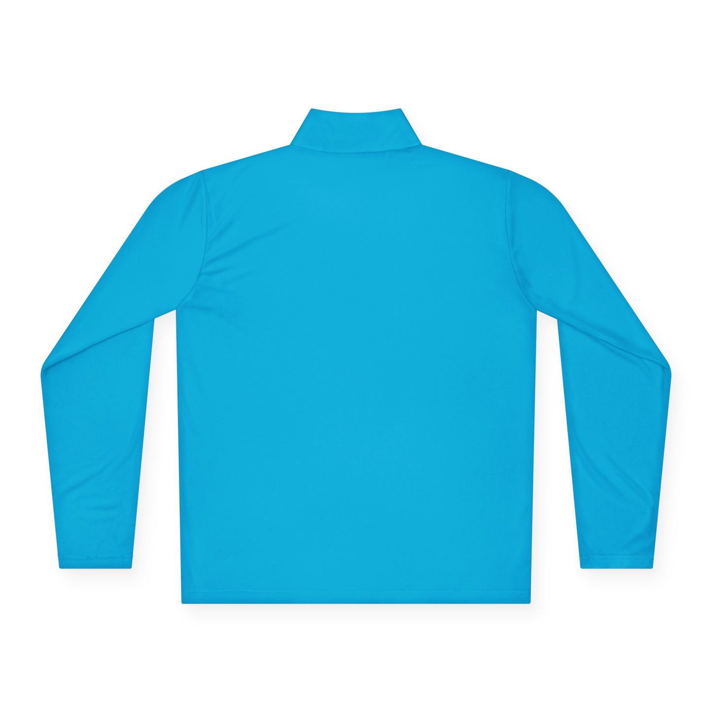 Unisex Quarter-Zip Pullover with Red Graphic Design - Perfect for Casual Outings & Sports