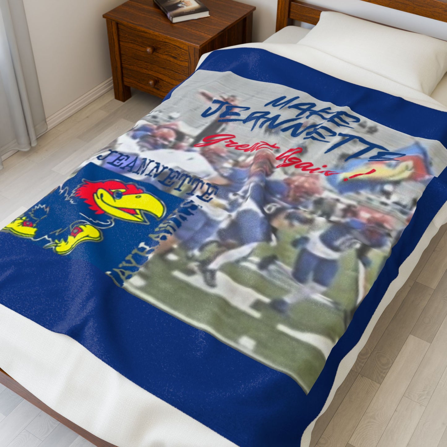 Make Jeannette Great Again Plush Blanket - Cozy Sports Fan Throw