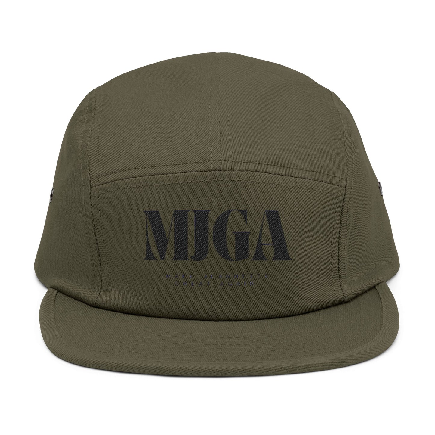 MJGA Embroidered 5 Panel Cap - Trendy Headwear for Urban Style