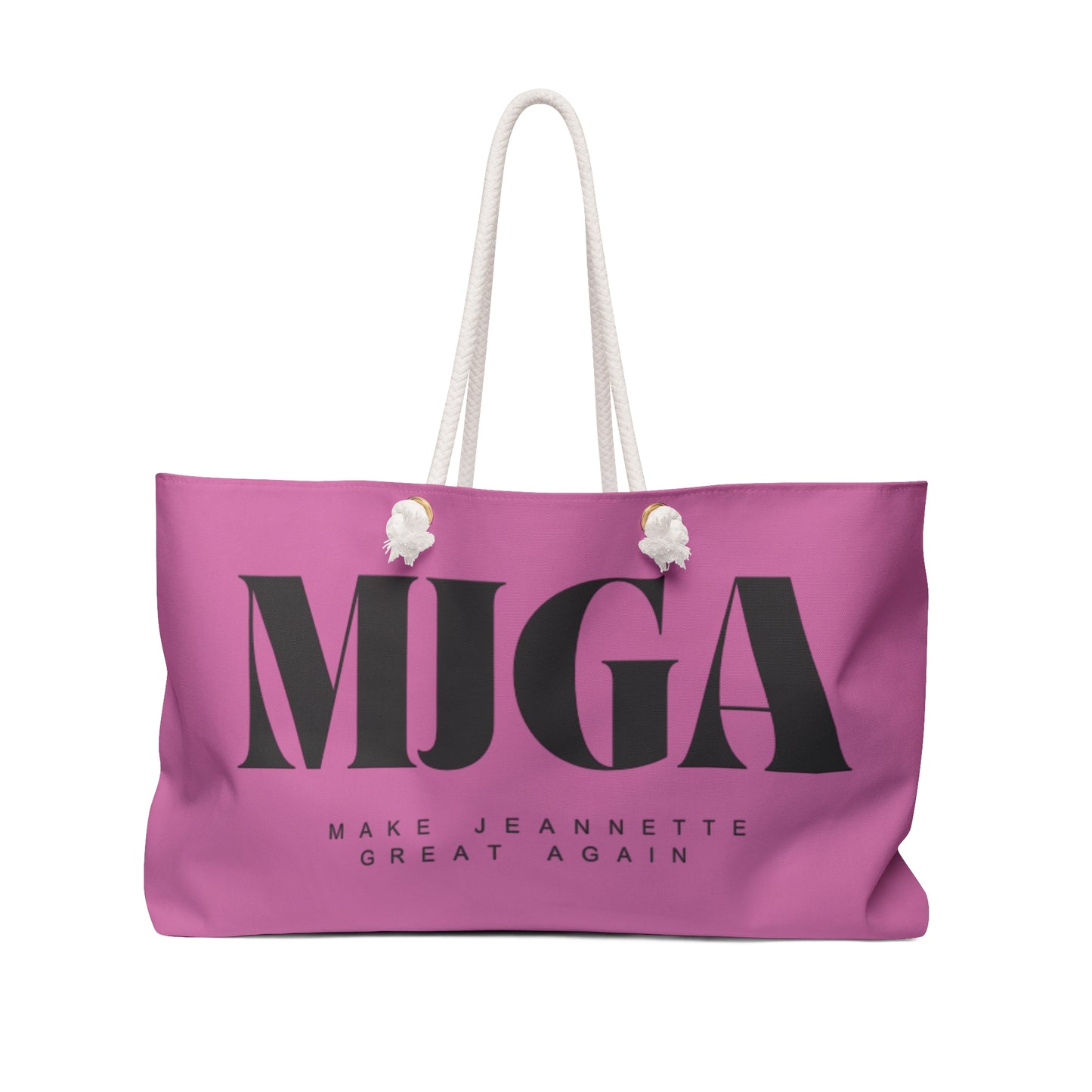 MJGA Pink Weekender Bag - Make Jeannette Great Again Travel Tote