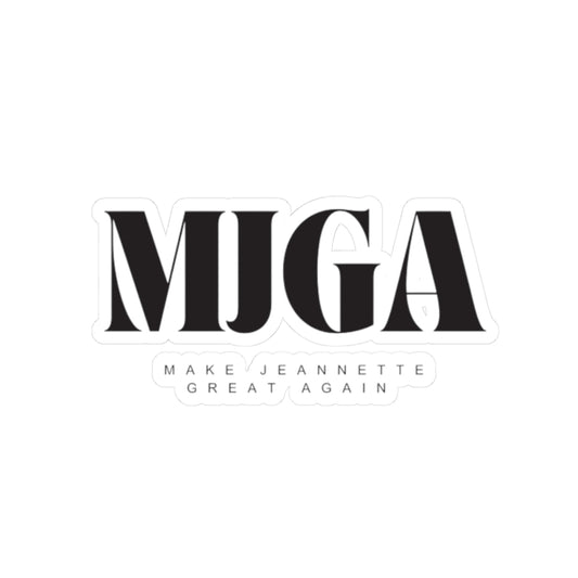 MJGA Kiss-Cut Stickers - Make Jeannette Great Again - Trendy Laptop Decals