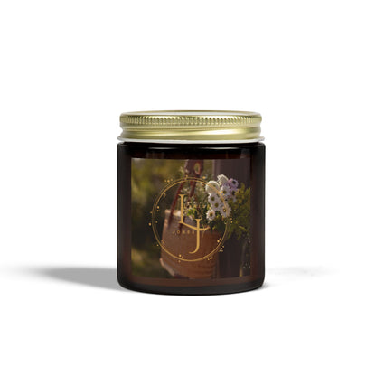 Coconut Apricot Scented Candle - Cozy Relaxation & Home Decor LJ LOGO