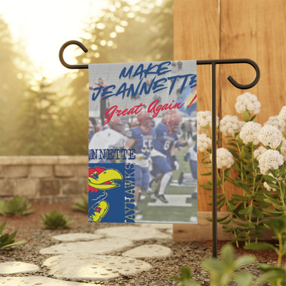 Make Jeannette Great Again Garden Banner - Sporty Outdoor Décor