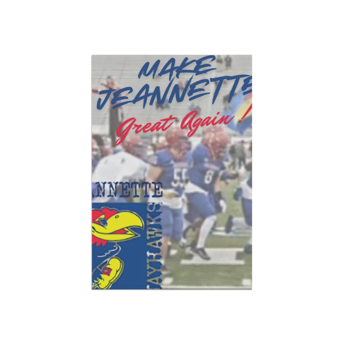 Make Jeannette Great Again Garden Banner - Sporty Outdoor Décor