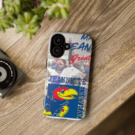 University Spirit Tough Phone Case - Jeannette & Jayhawks Design