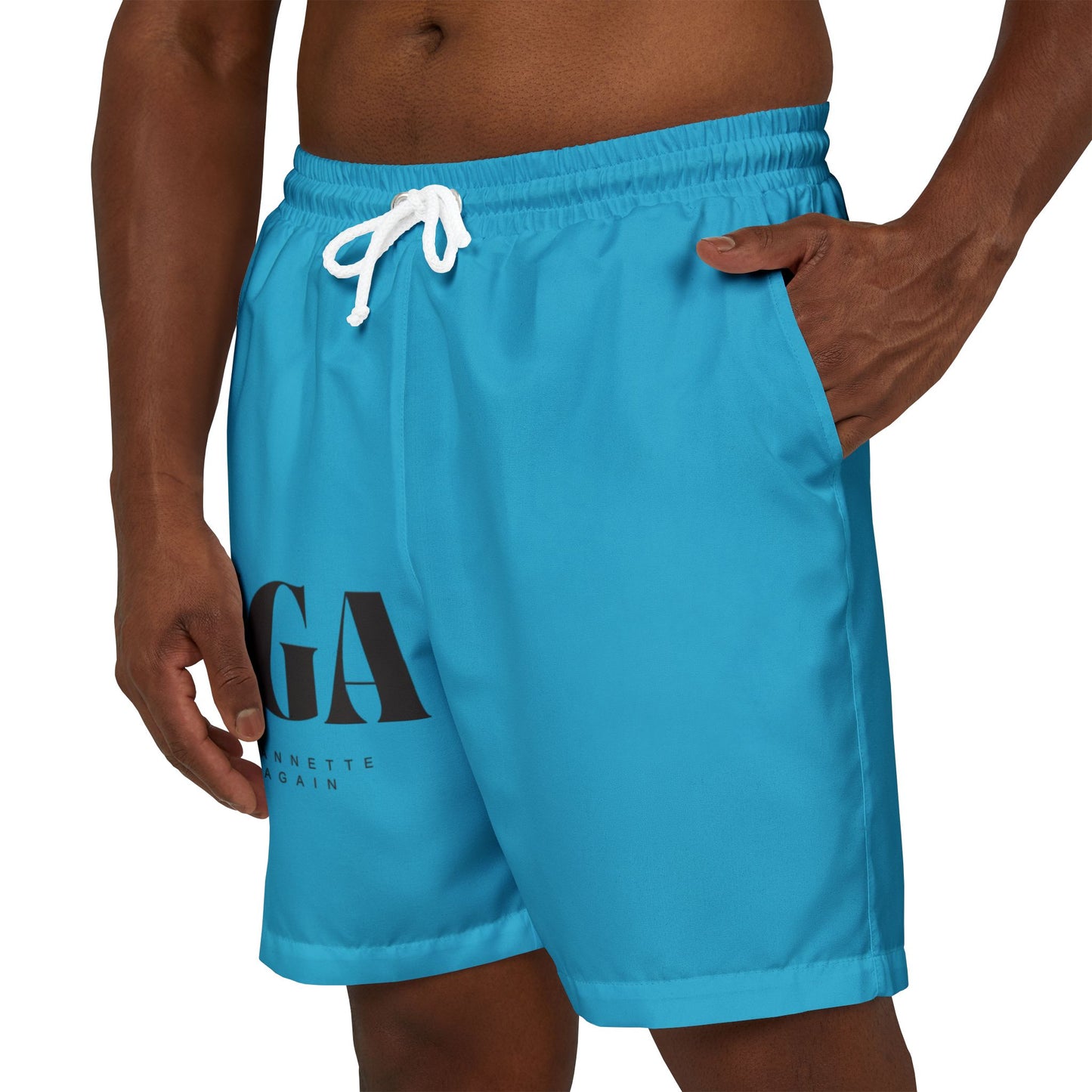 MJGA Unisex Swim Shorts - Make Jeannette Great Again - Summer Ready Swimwear