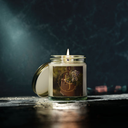 Coconut Apricot Scented Candle - Cozy Relaxation & Home Decor LJ LOGO